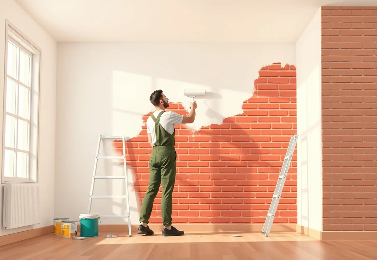 Peintre Villeneuve-la-Garenne 92390 en intervention sur un chantier